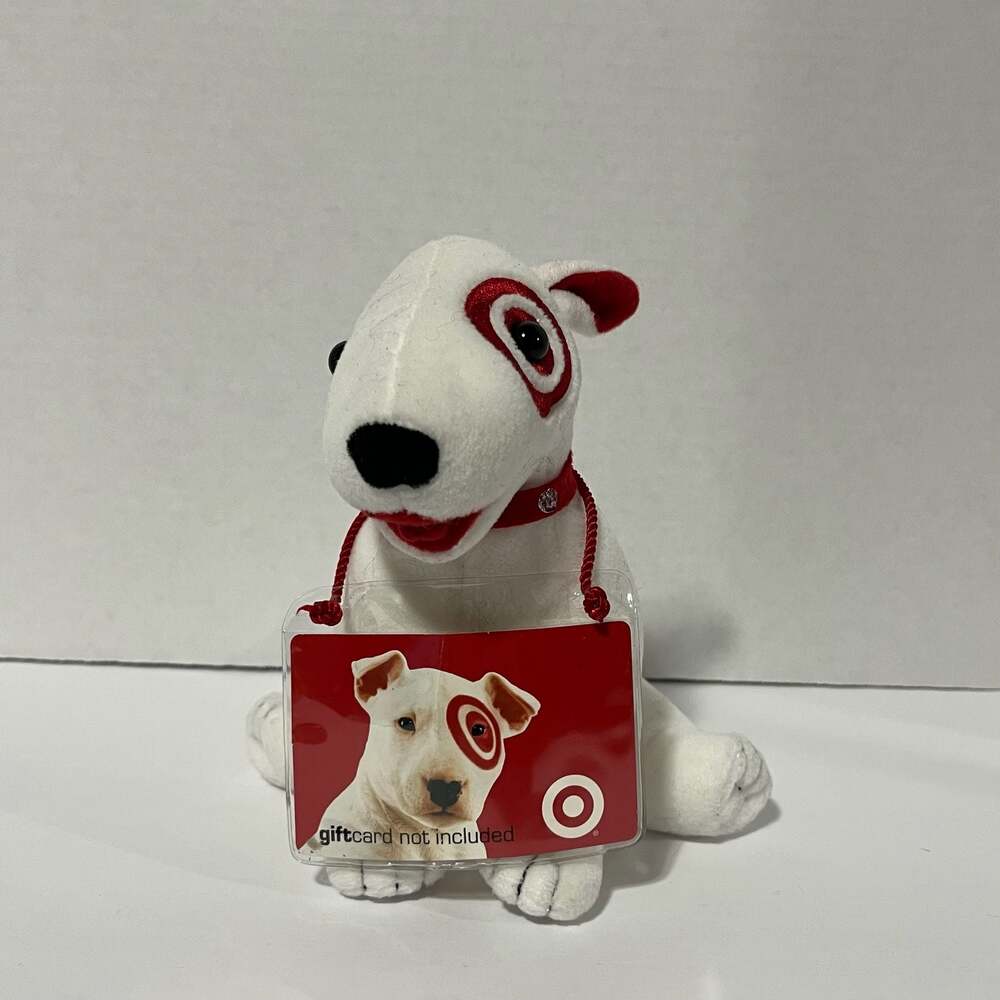 2001 Target Bullseye Bull Terrier Mascot Plush with Gift Card Holder